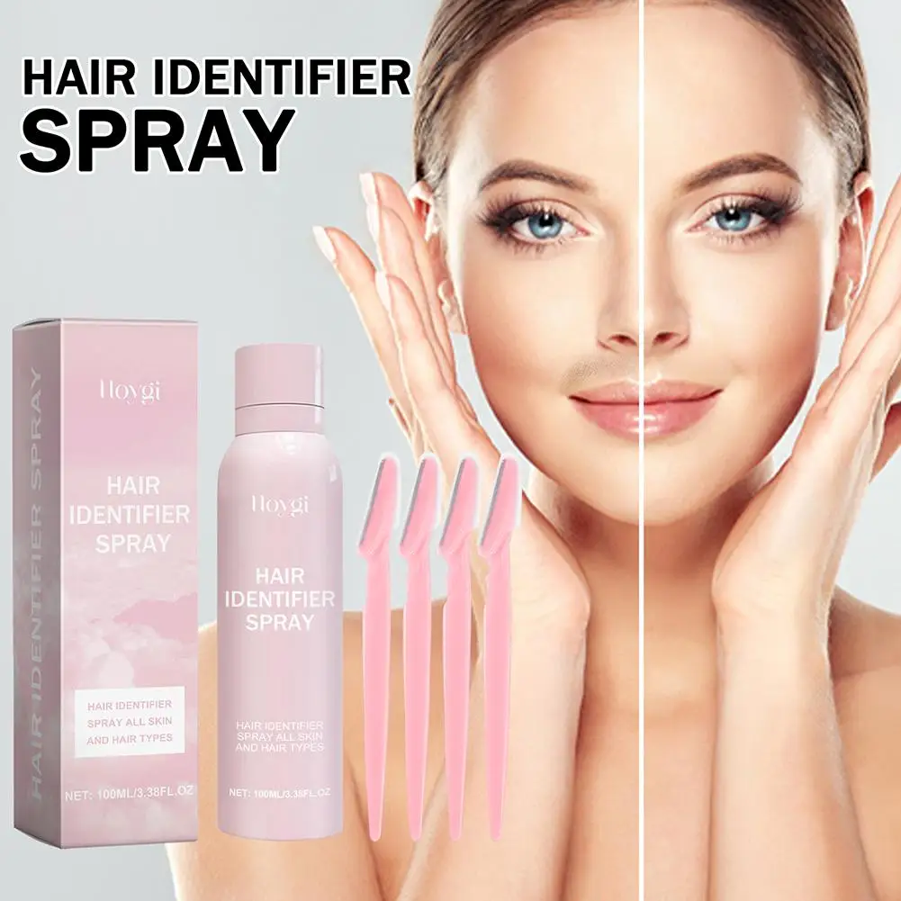 100ml efficace Spray per l'identificatore dei capelli per la rasatura del viso Formula delicata Spray per il viso Spray per la depilazione Spray per la rimozione dei peli del viso Re D6A8