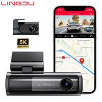 LINGDU LD06 5K Dash Cam Dual Lens 4K+2K Car DVR 5.8Gh WiFi GPS Support BT Voice Control 24H Parking Monitor WDR Night Vision