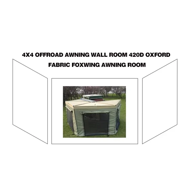 

Hot Sale Awning Wall Room 4x4 Offroad 420D Ox Fabric Foxwing Awning Room Awning Annex