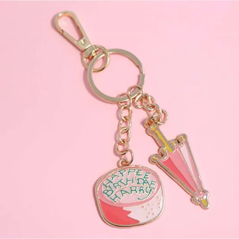MINISO-Porte-clés de film magique co-marqué, Anime Hagrid Cake Chocolate Frog Mirror of Erised, Pendentif Fan Collection, Cadeau d'anniversaire