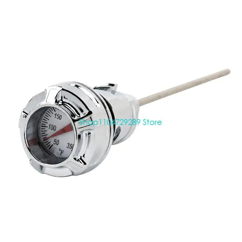D8KE Analog Motorcycle Oil Reader Dipstick with Threaded Aluminum Cap for FXBR FXLR 2018-2023 Routine Oil Monitoring and Service