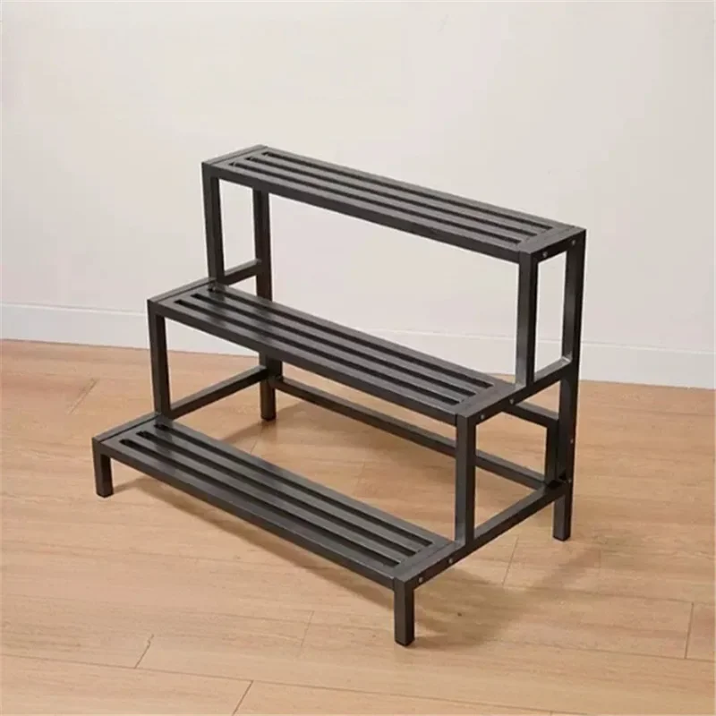 Wrought Iron Ladder Plant Stand Multi Tier Indoor Outdoor Succulent Pots Balcony Garden Plant Stand Plant Shelves Shelf JJ147