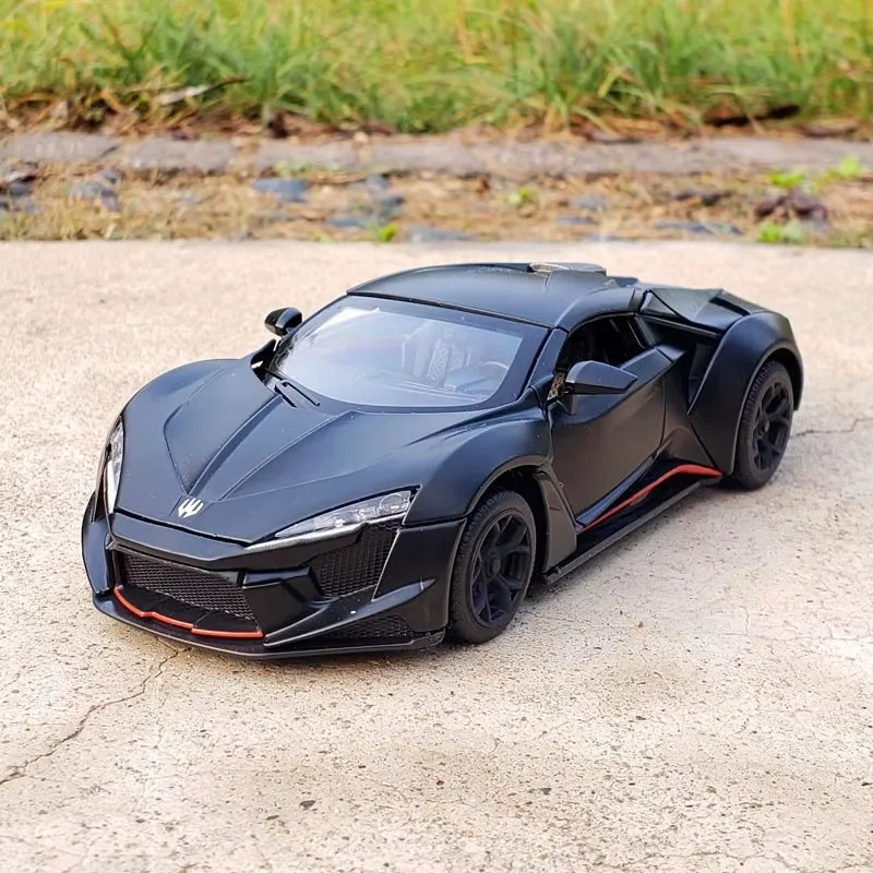 1:32 Lykan Hypersport coche en miniatura de aleación vehículos fundidos a presión coche extraíble colección de Metal regalos para niños