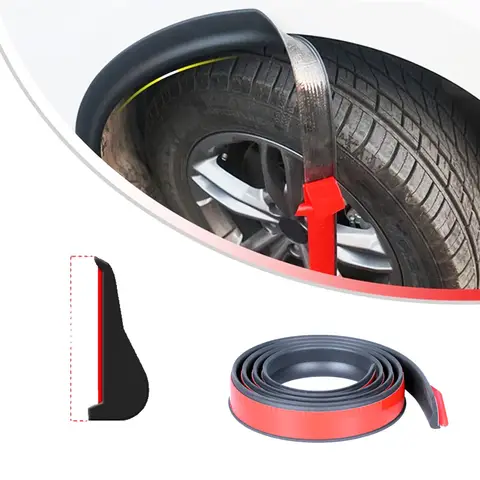Universal Car Fender Flare Eyebrow Anti Collision Arch Extenders Scratch Proof Mudguard Protector Cover Decoration Wheel