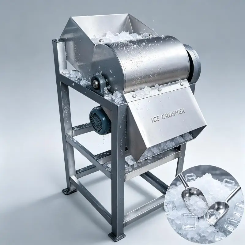 Stainless Steel Ice Crusher Machine Commercial Electric Ice Shaver High Efficiency Fast Crushing For Beverage Bar