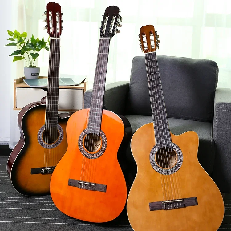 YYHC-China guitar factory wholesale beginner Classical guitars in many sizes practice student acoustic guitar