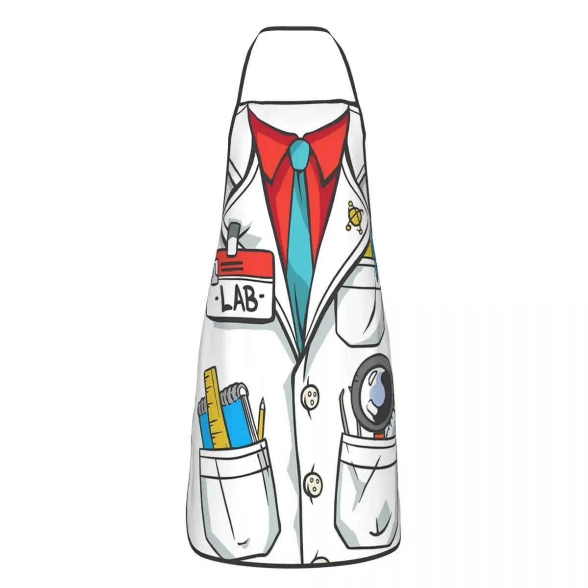 Custom Bib Funny Science Lab Coat Apron Men Women Unisex Adult Chef Kitchen Cooking Scientists Gift Tablier Cuisine Gardening