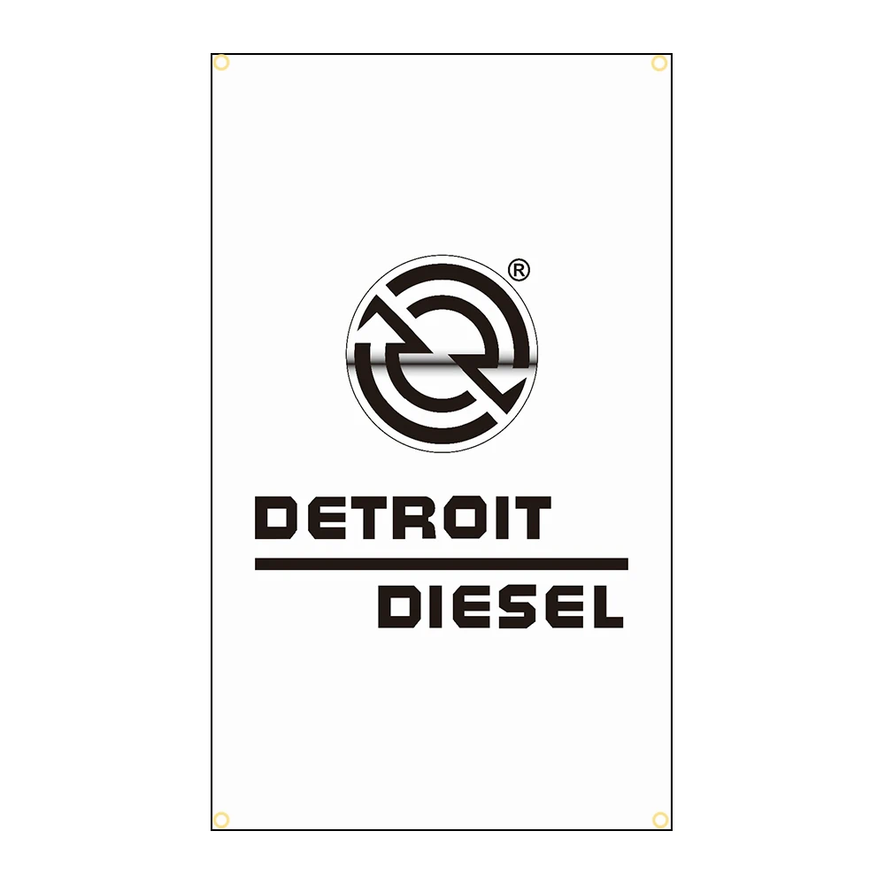 90x150cm Detroits Diesel Truck Flag Banner Decoration FLAGCORE