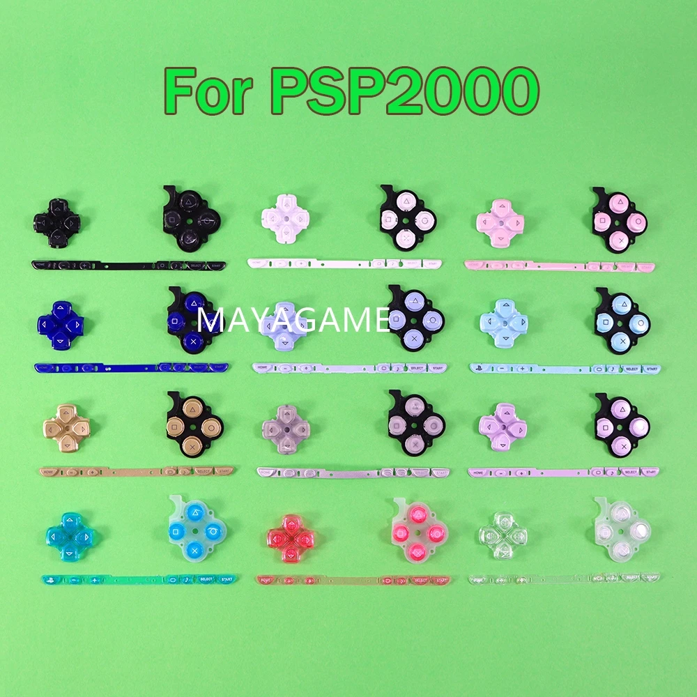 

OCGAME Multi color Left Right Buttons Key pad Set Repair Replacement buttons for PSP 2000 PSP2000 Slim Console Wholesale 10sets