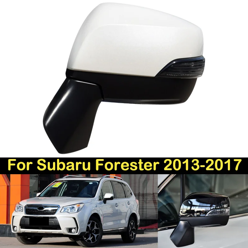 DECHO Rearview Mirror 9pin For Subaru Forester 2013-2017 Rear Veiw Mirror Side Mirror Outside Door Rearview Mirror Assembly