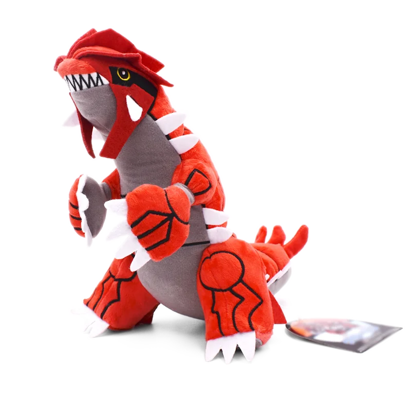 Mega rayquaza brinquedo de pelúcia groudon peluche anime dos desenhos animados boneca de pelúcia crianças personagem dos desenhos animados brinquedo grandes crianças presentes