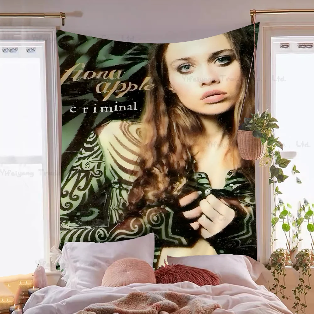 Singer Fiona Apple Cartoon Tapestry Home Decoration Hippie Bohemian Decoration Divination Home Decor