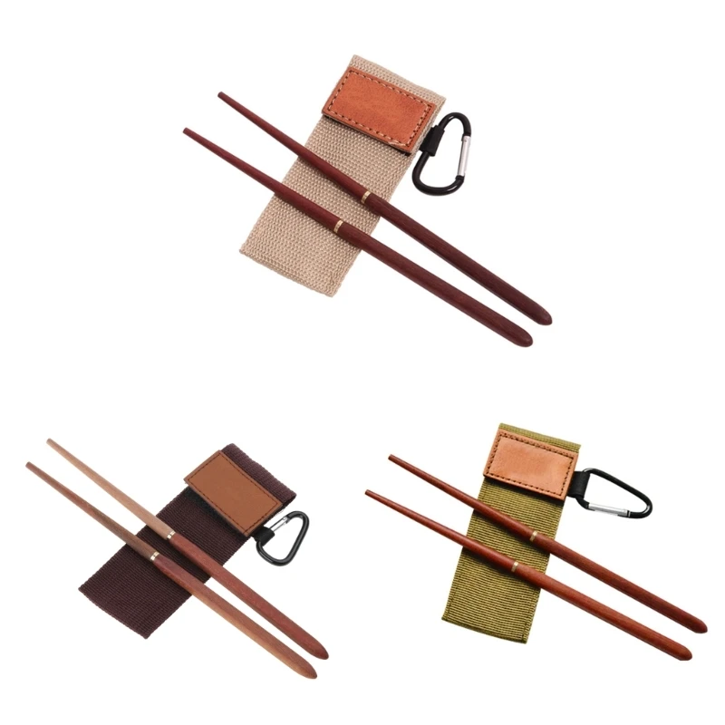 Detachable Travel Fold Wooden Chopsticks for Backpacking Camping