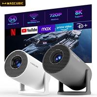 Magcubic HY300 Pro Projector 8K Android 14 1280*720P Dual Wifi 290ANSI BT5.0 Dual Wifi6 LED Video Home Theater Cinema Portable
