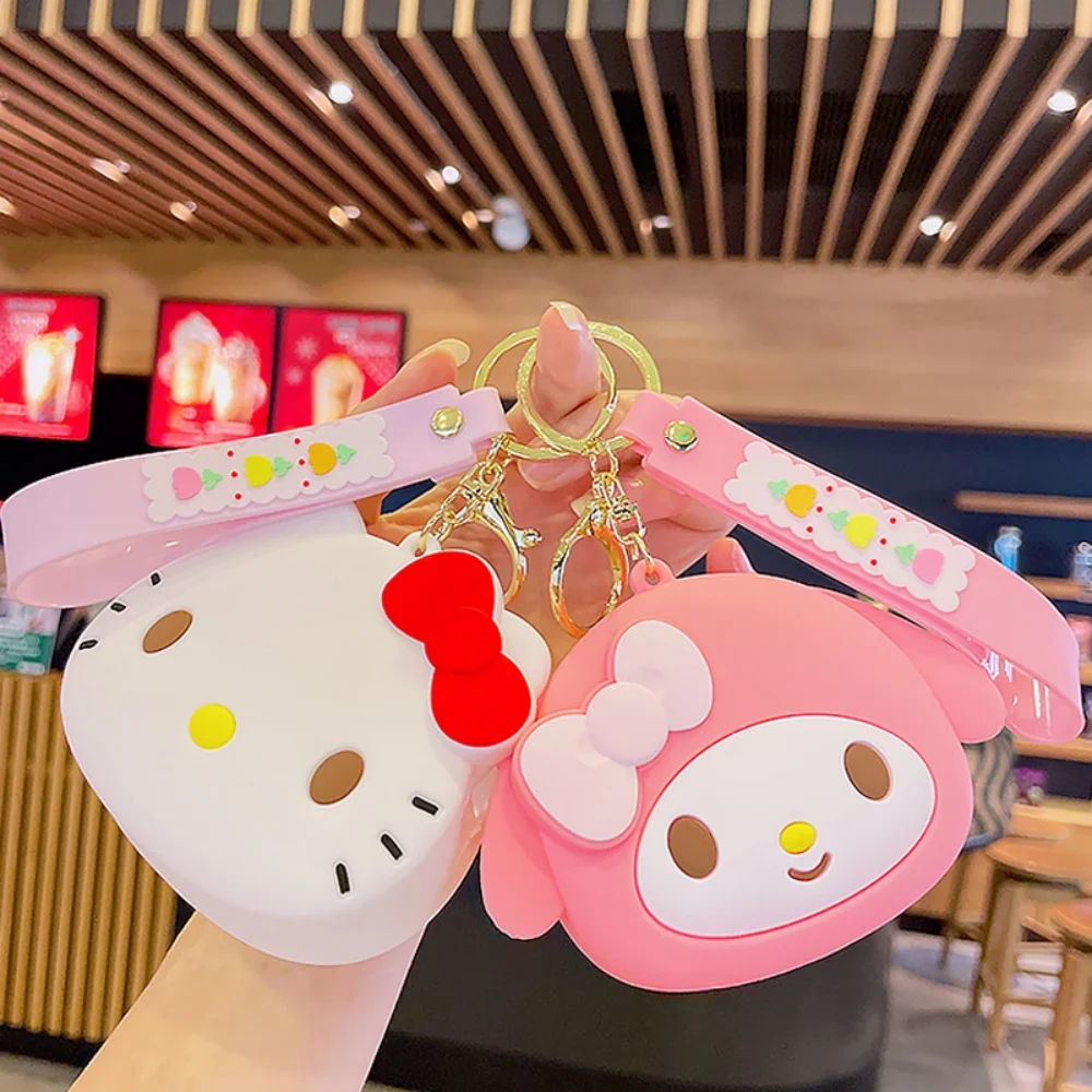 

Sanrio Hello Kitty брелок мелодия кошелек Kuromi Cinnamoroll портмоне органайзер для наушников кабель для передачи данных органайзер сумка брелок игрушки