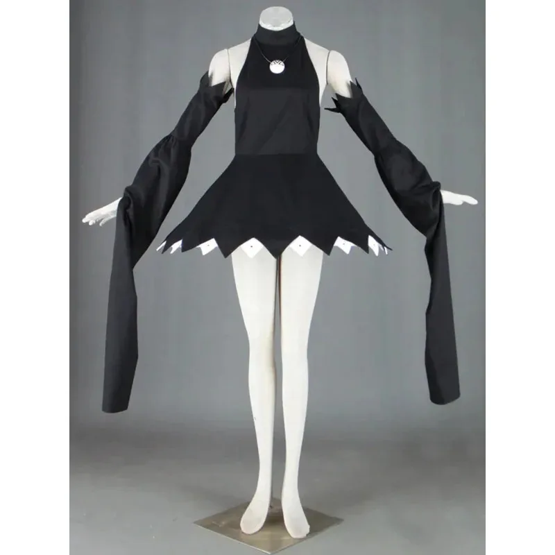 

2025 11 Anime soul eater Blair black dress with wig cosplay costume Halloween