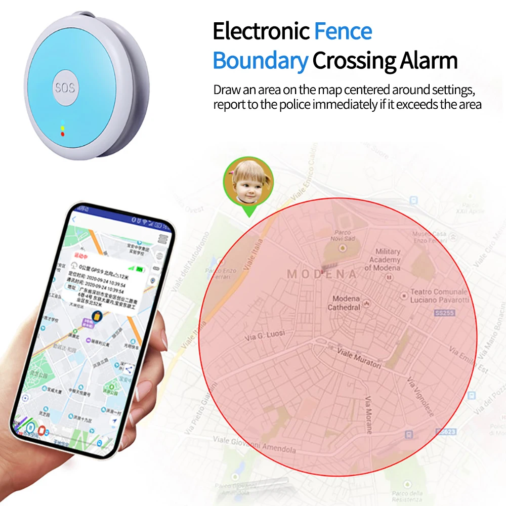 4G GPS Tracker Mini Mobile Personal Emergency Response System Senior SOS Alarm Elderly Panic Button Children Kids Locator