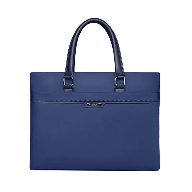 กระเป๋าเอกสารแฟชั่นสำหรับผู้ชาย กระเป๋าเอกสารธุรกิจ กระเป๋าถือแล็ปท็อป ความจุขนาดใหญ่ ไนลอนกันน้ำ กระเป๋าแบรนด์หรูสำหรับผู้ชาย