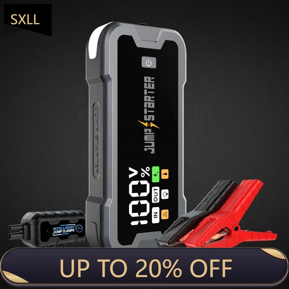 

SXLL Wireless Car Portable Starter Power Bank Cable Device Multifunctional Jump Starter 4000A Portable Car Battery Jump Starter