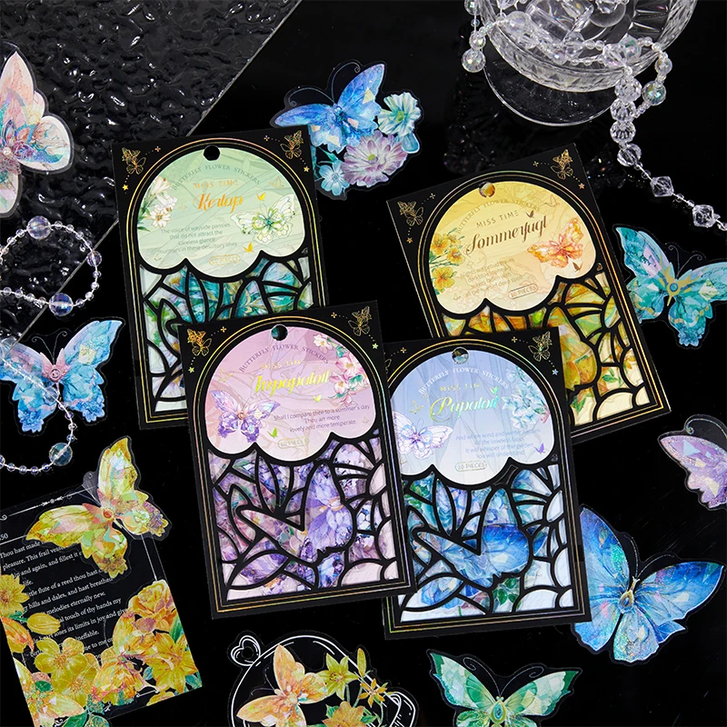 

6packs/LOT Lambent Light series retro creative decoration DIY PET stickers