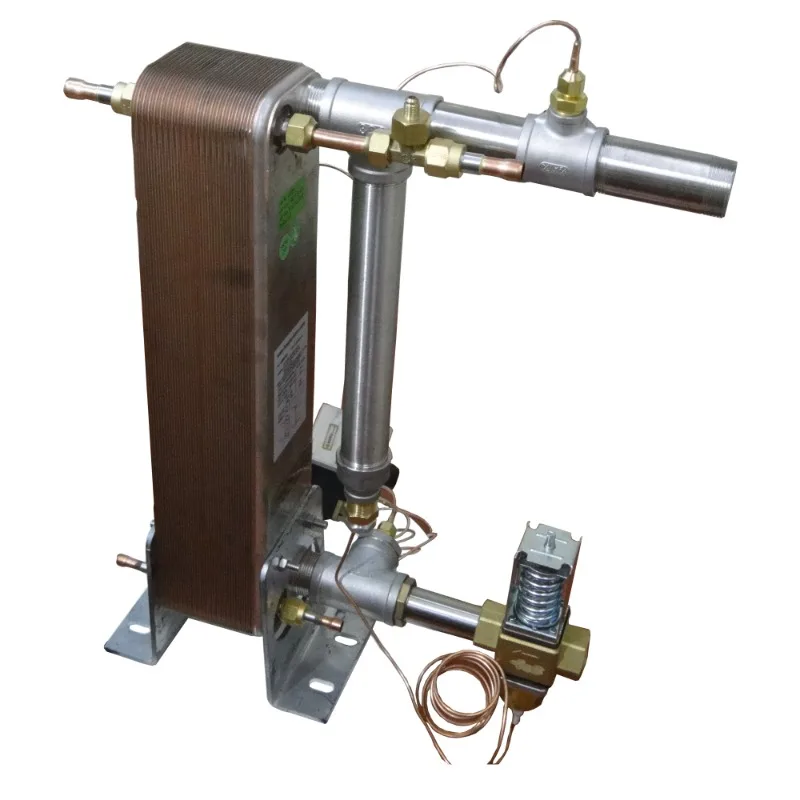 6+6HP dual refrigerant circles with common water loop is designed for one for use and one for standby glycol cooling system