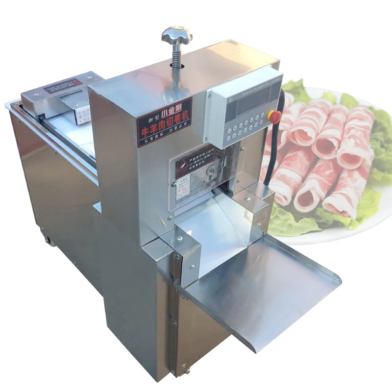 Lamb Roll Slicer Electric Planer Frozen Beef Slices Fresh Grade Breast Ham Toaster Beef Slices Meat Slicer Machine