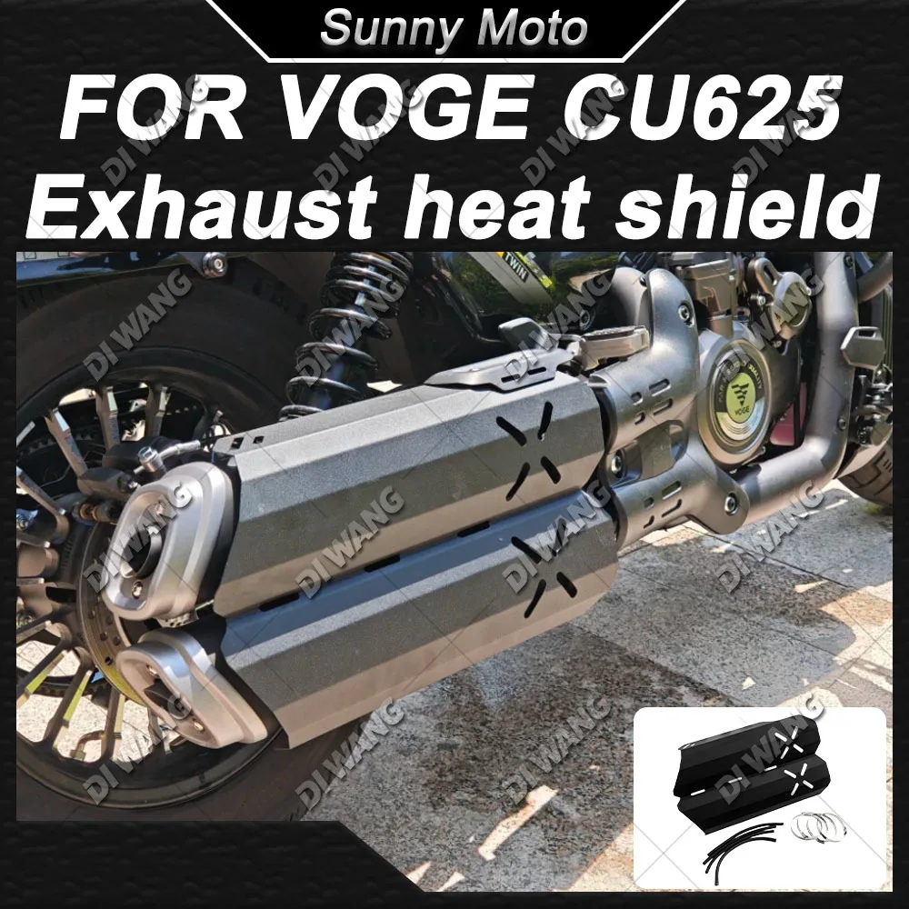 For VOGE CU625 Motorcycle Exhaust Heat Shield, Modified Muffler Heat Insulation Guard Cover Anti-Scald Protector Parts