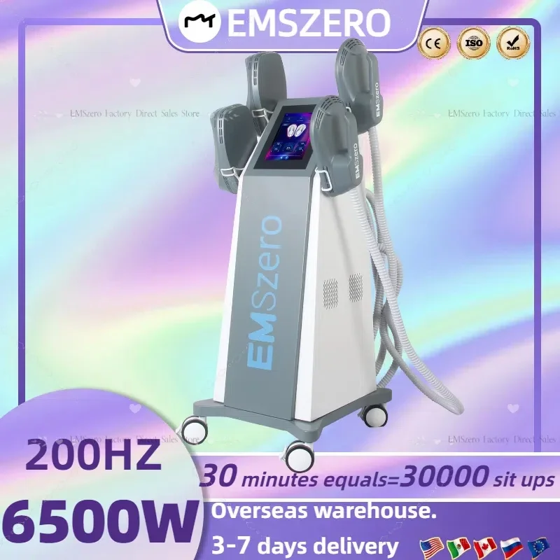 EMSzero Body Sculpting Machine Shaping 6500W 200hz EMS Radio Frequency RF Muscle Stimulator Device