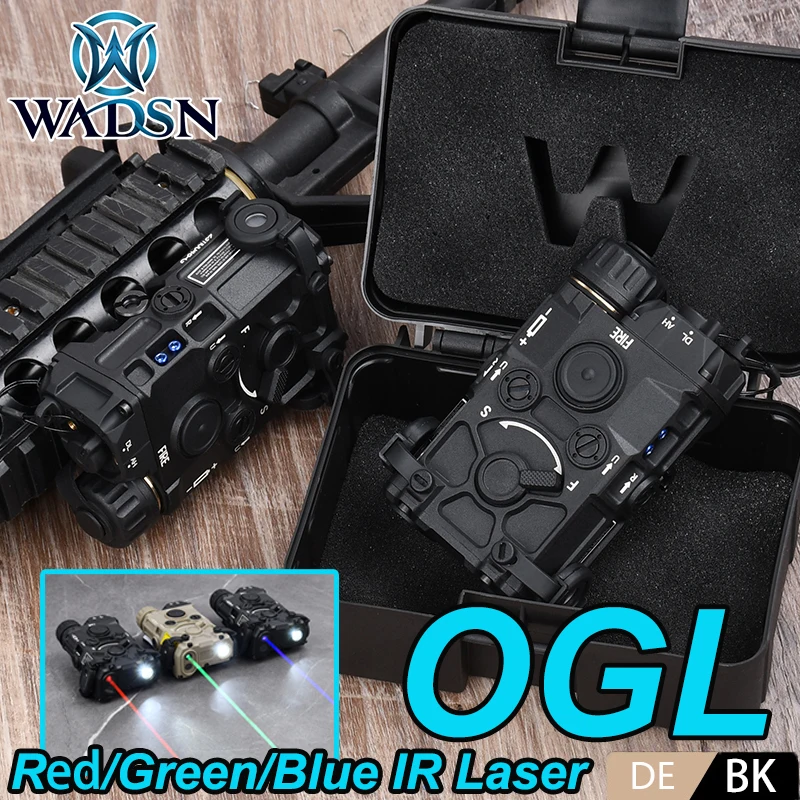 

WADSN OGL Eotec IR Laser Full Function Nylon Version Red Green Blue Dot Aiming Scout Indicator LED White Hunting Weapon Light