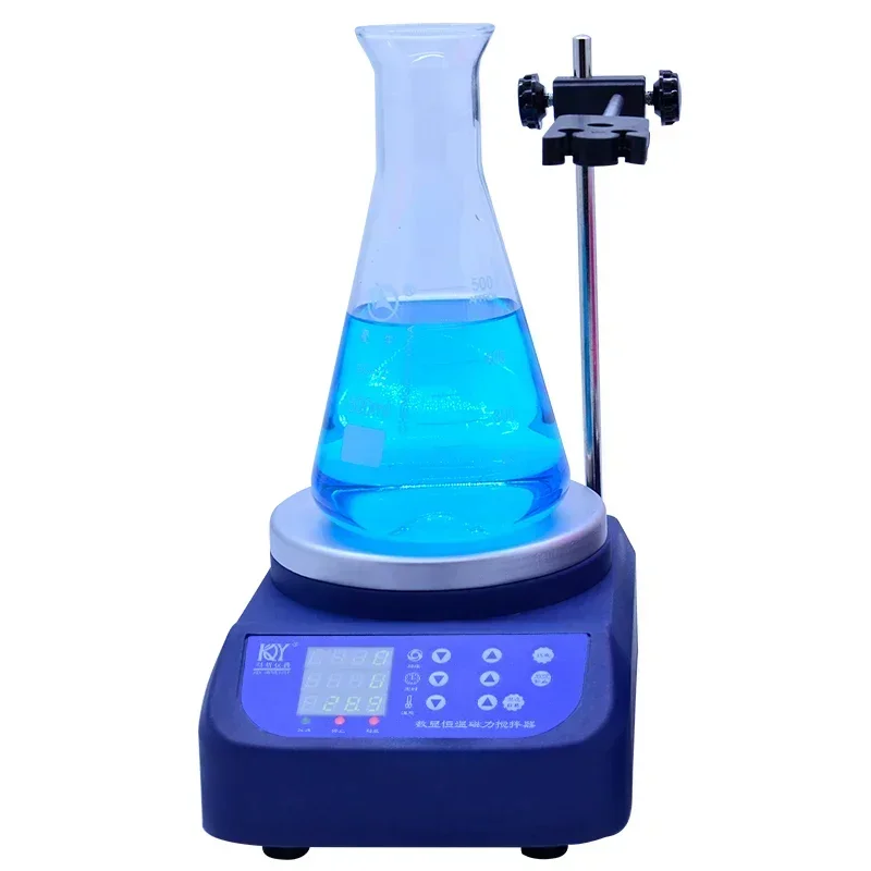 Laboratory Thermostatic Hot Plate Mixer with Digital Display, Heating Control Plate, and Temperature Control: 0~300 Degrees