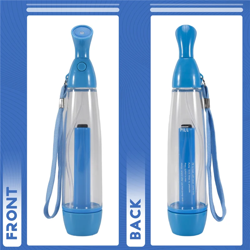 4-teiliges Sommer-Mister-Sprays-Flaschen-Set, Pumpe, Mister, persönliches Kühlgerät, leere Kunststoff-Sprays, Flaschen, Wasser, nachfüllbar