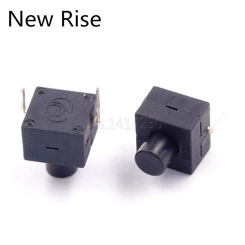 10Pcs Flashlight Button Switch 8008-112A 8x8mm DIP 2Pins Push Switch ON-OFF  Height 10mm