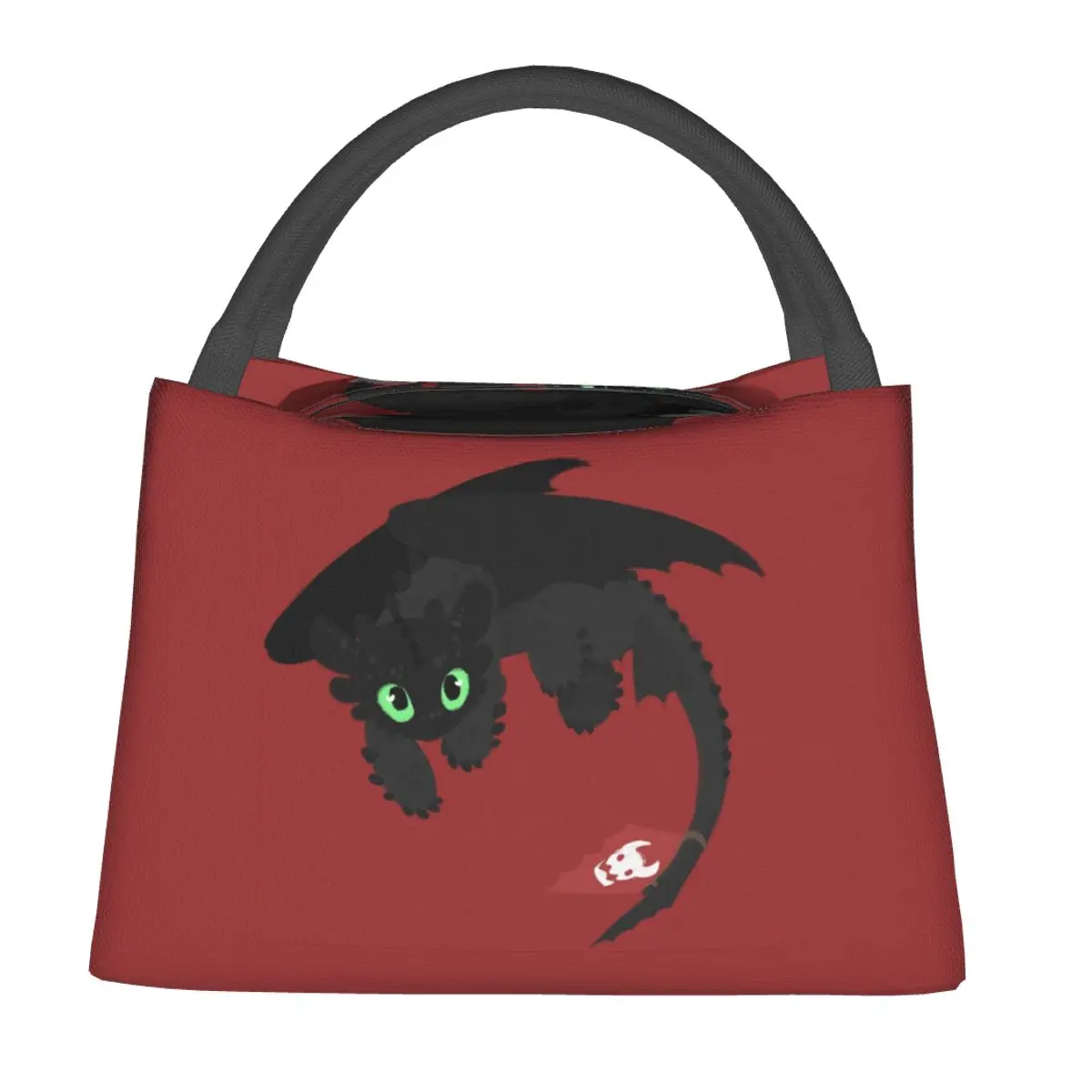 Toothless (Httyd2) Lunch Bags Insulated Bento Box Resuable Lunch Tote Picnic Bags Cooler Thermal Bag for Woman Kids Work