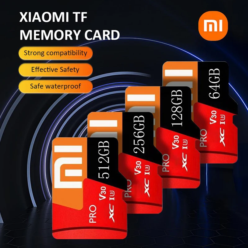 Xiaomi-tarjeta de memoria Mini SD Clase 10, 2TB, 1TB, 512GB, 256GB, Micro TF, SD, 128GB, tarjeta de memoria Flash TF para cámara de teléfono y Dron