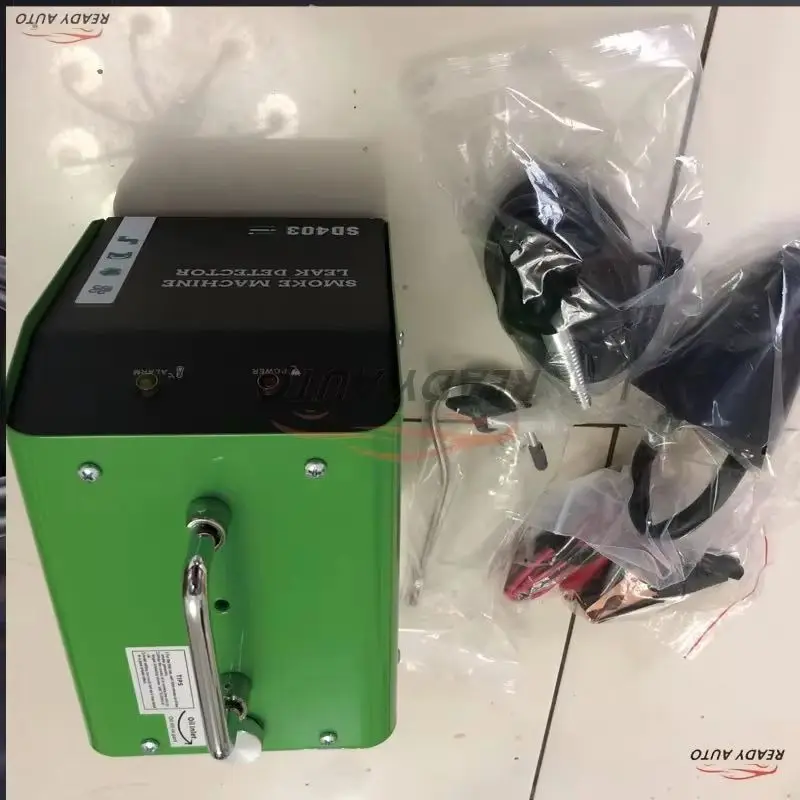 Automotive Smoke Machine Leak Detector 12V Dual Mode Car Pipe Leakage Tester with Pressure Gauge & Adjustable