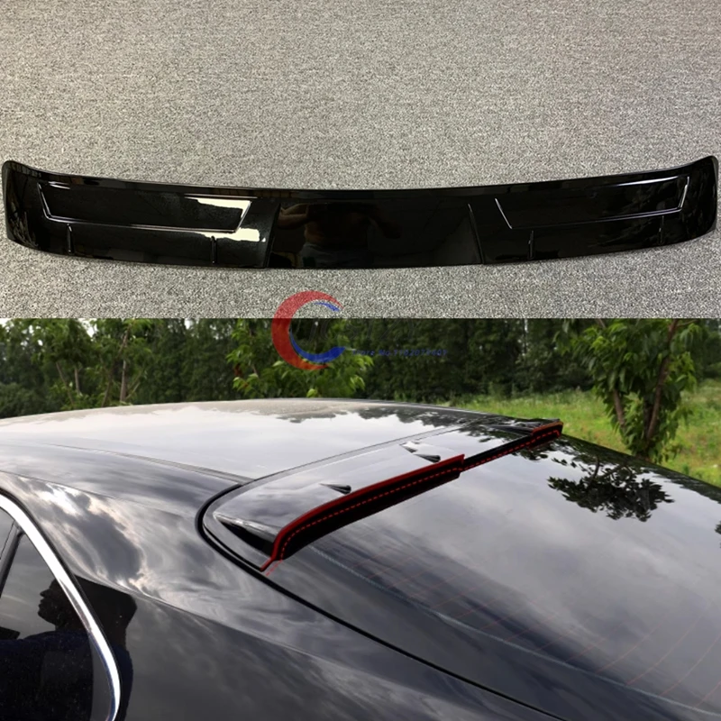 لتويوتا كامري 2018 19 20 21 22 الخلفي الجذع نافذة سقف المفسد أجنحة ABS البلاستيك الأسود الكربون سيارة الضبط الخارجي اكسسوارات