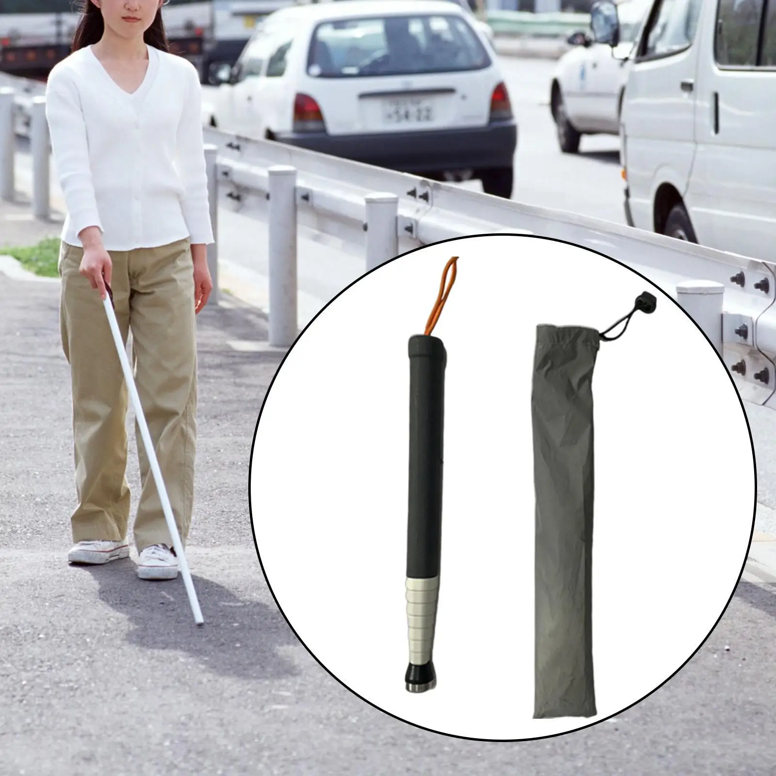 

Walking Cane Lightweight Hiking Stick for Mountaineering Outdoor Backpacking