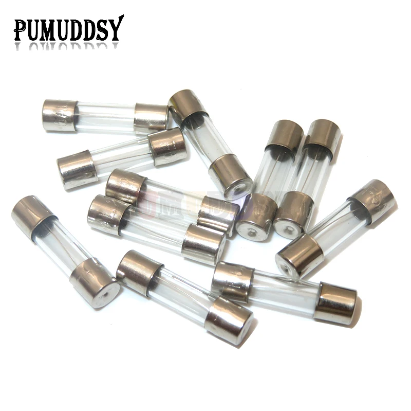 10PCS 5x20 Glass fuse tube 250V 0.1A ~ 25A 5*20 high quality fuse 5*20 0.2A 0.25A 0.3A 1A 1.25A 2A 2.5A 3A 3.15A 4A 5A 6.3A