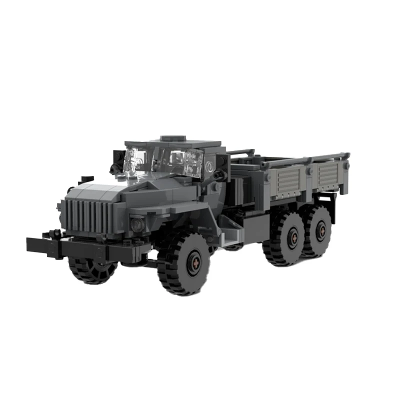 Military Vehicles Series Ural 4320 Transport Vehicle MOC Building Blocks Assembly Model Bricks Display Creative Children Toy Gif