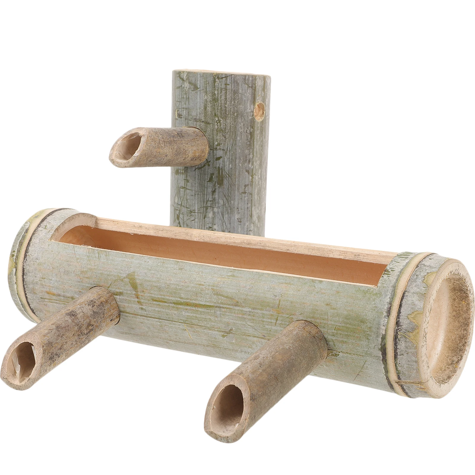 

Bamboo Tube Water Dispenser Pond Features Fountain Decor Small Fish Tank Garden Outdoor Fountains Water Spout