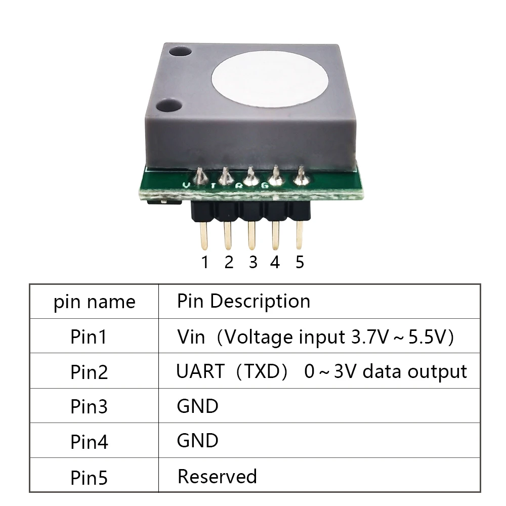 YYS Electrochemical Formaldehyde CH2O Gas Sensor UART Output SC11-CH2O