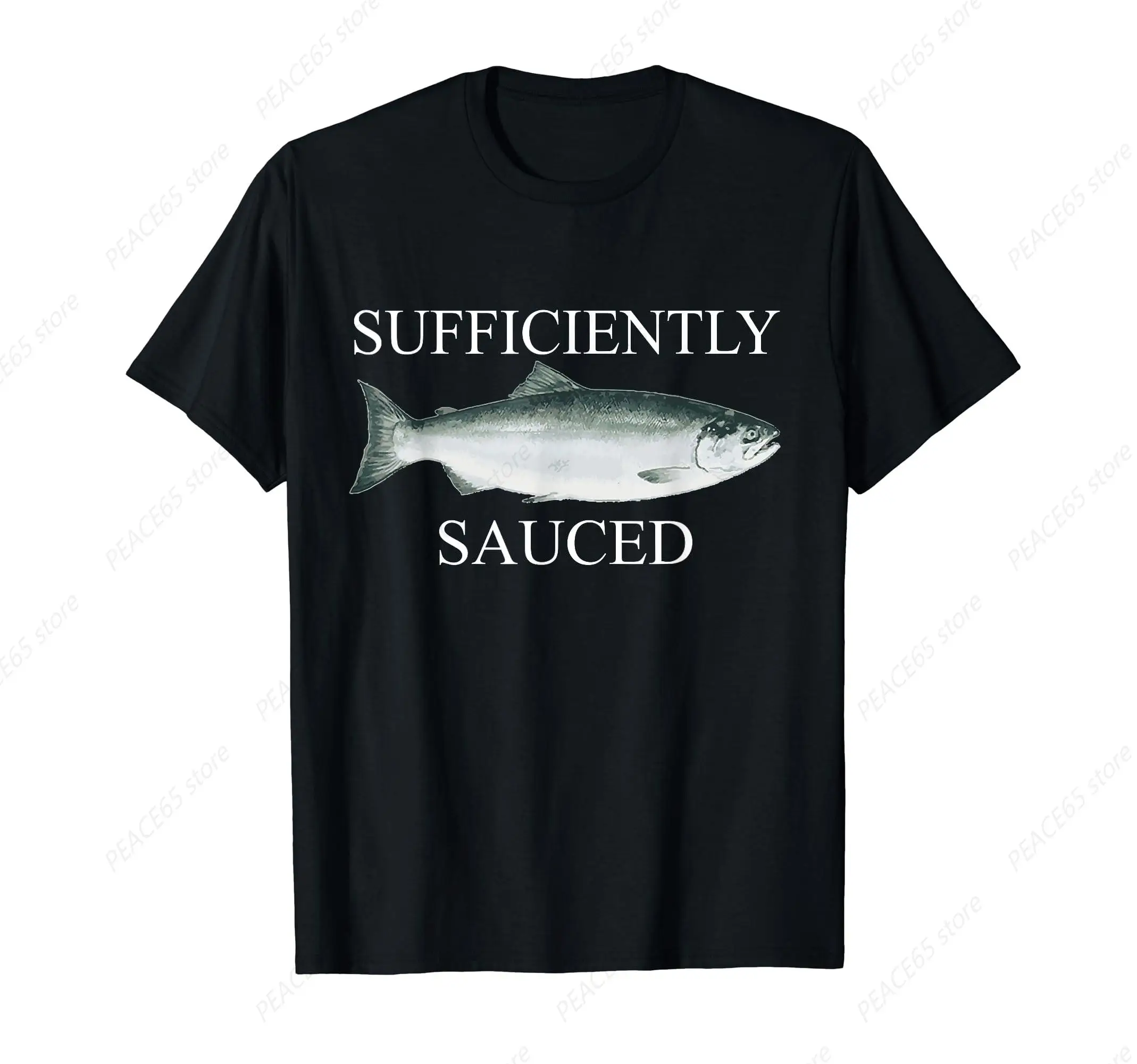 

Funny SUFFICIENTLY SAUCED ANGLER LOVERS FISHER FOLK T-Shirt Unisex COTTON