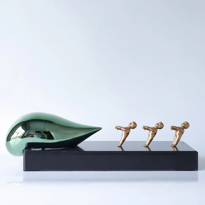 

Девушка абстрактная фигура искусство сидящие украшения элитные легкие роскошные украшения для гостиной дома