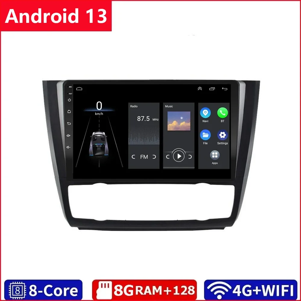 

2DIN Android 13 Car Radio Multimedia Carplay Auto GPS Navigation For BMW serie 1 serie E88 E82 E81 E87 2004-2010 2011 2012