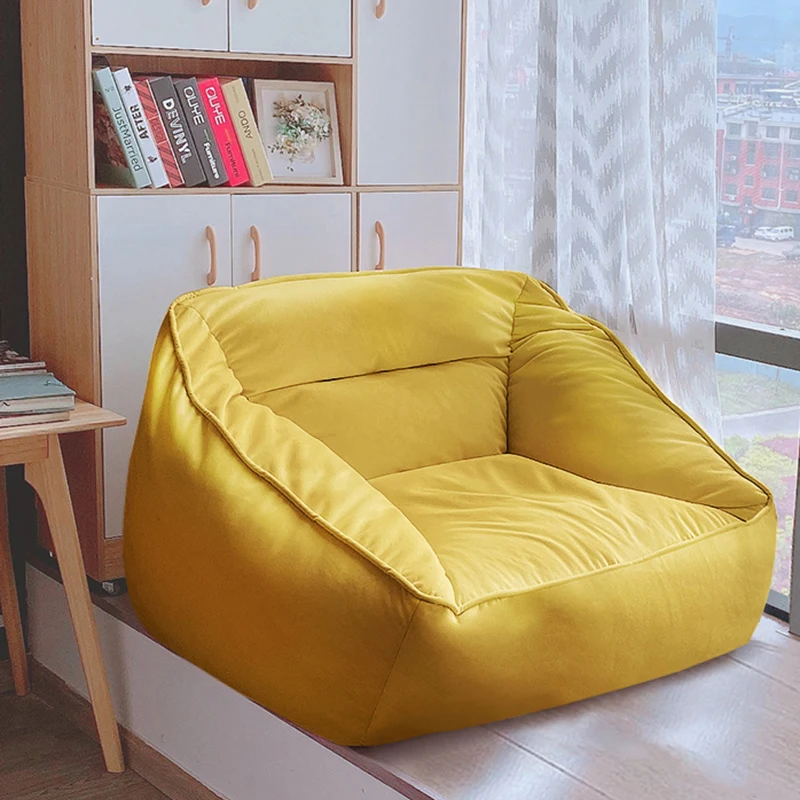 Quarto confortável Bean Bag Sofás, Lounge preguiçoso moderno, mobiliário nórdico, decorações ergonômicas piso, Divani Soggiorno