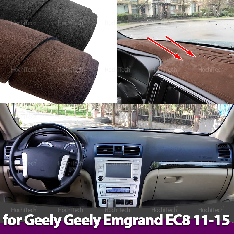 

Для Geely Emgrand EC8 2011 2012 2013 2014 2015 EC820 Автомобильный коврик для приборной панели, кожаный чехол для приборной панели, замшевый коврик для приборной панели, солнцезащитный козырек, аксессуары