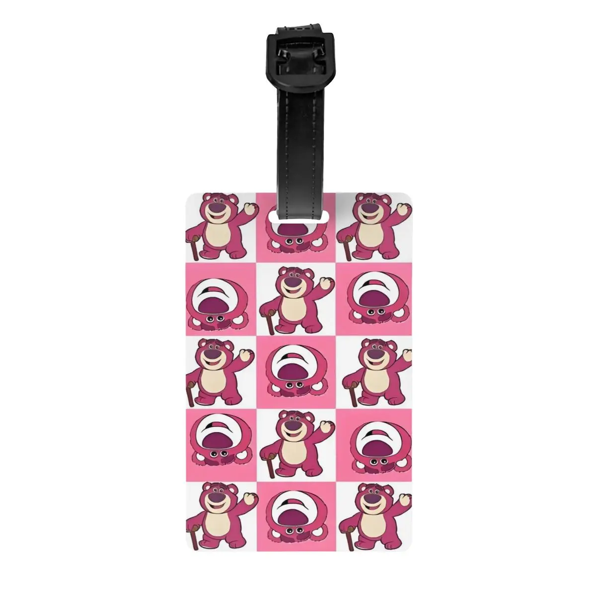 

Изготовленные на заказ багажные бирки Lotso Huggin Bear для чемоданов, конфиденциальная обложка, имя, удостоверение личности