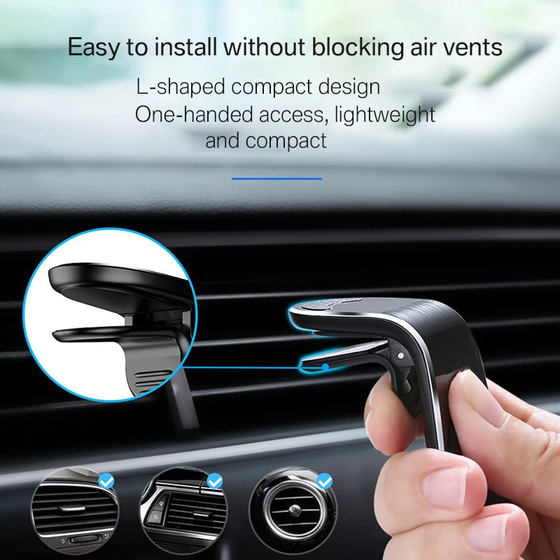 360 Magnetic Phone Holder For iPhone 11 12 13 14 Xiaomi Samsung Metal Air Vent Mount Stand Magnet GPS Stand Holder Bracket inCar