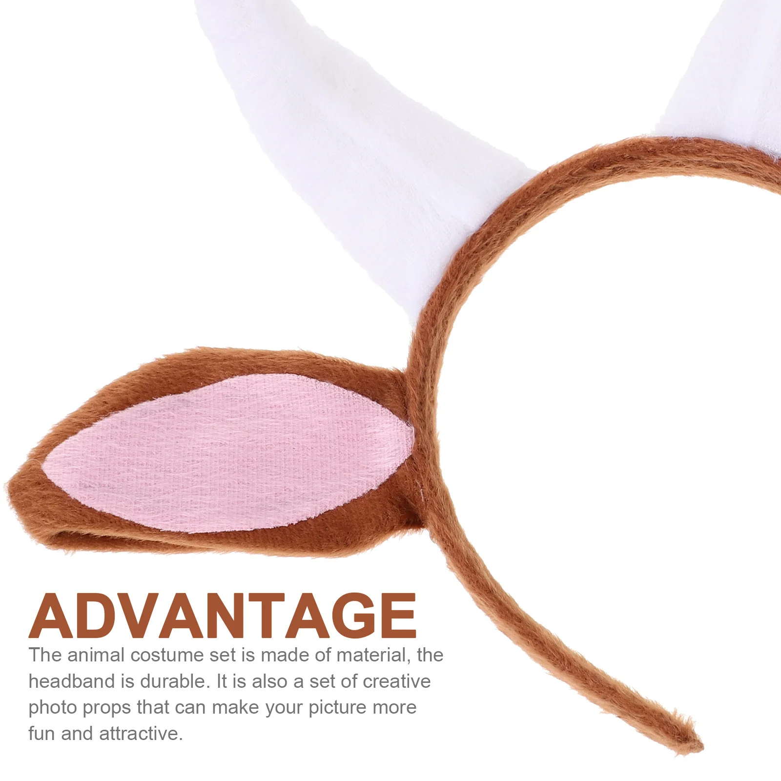 

1 set Animal Headband Costume Set With Tail Bow Tie Photo Props For Cosplay Party Birthday Mask Masquerade Event Accessory Party