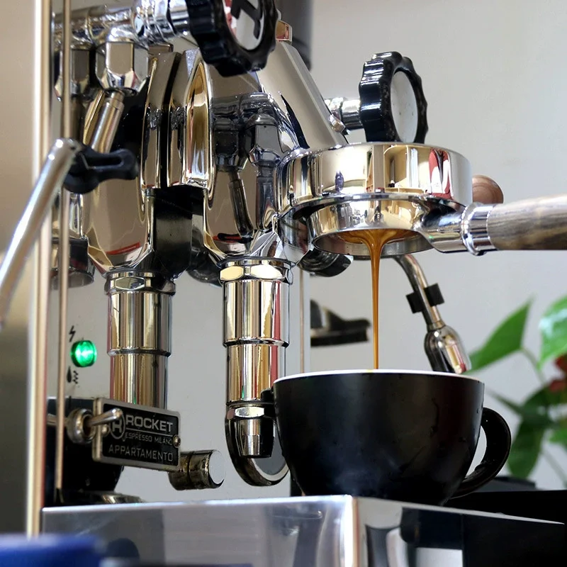 For Welhome WPM KD310/330/210S/210 S2/230/270/320/410/510 Coffee Maker 58mm Bottomless Portafilter with Short Wood M10 Handle